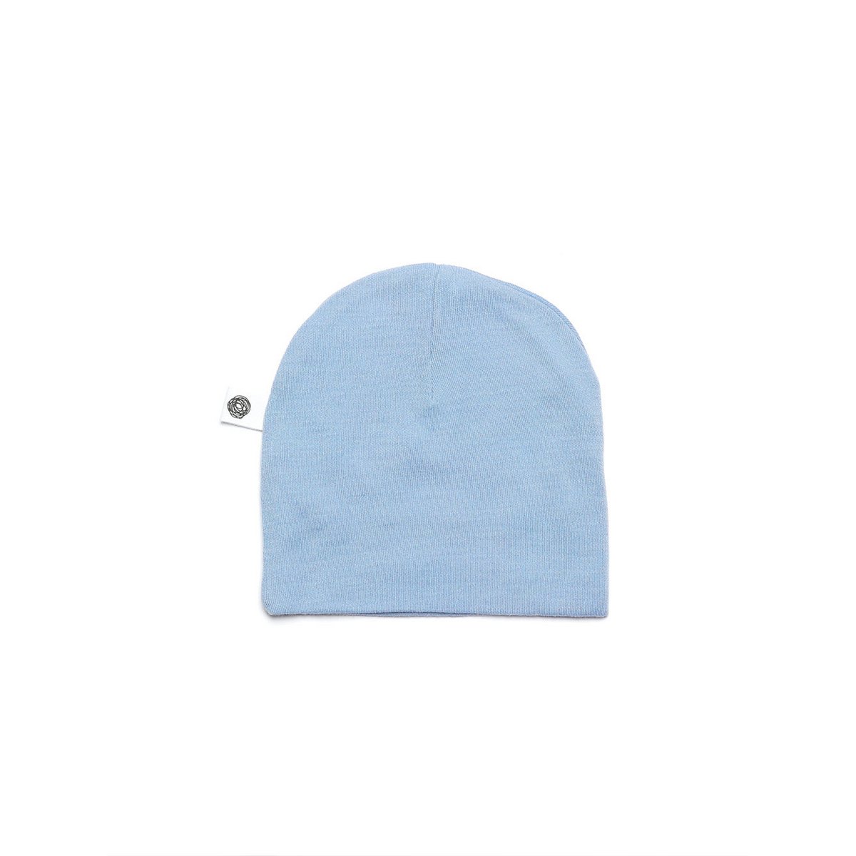 Wollen baby muts - Merinowol - Blue Fog
