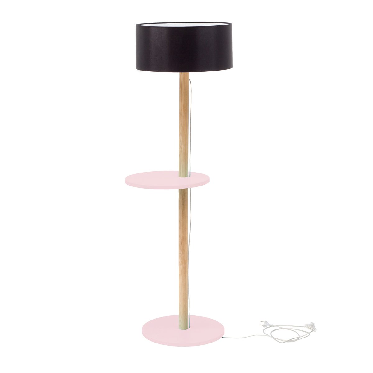 UFO Ashwood Floor Lamp Powder Pink