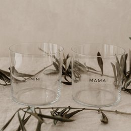 Trinkglas im 2er Set Mama & Mini (VE = 4 Sets)