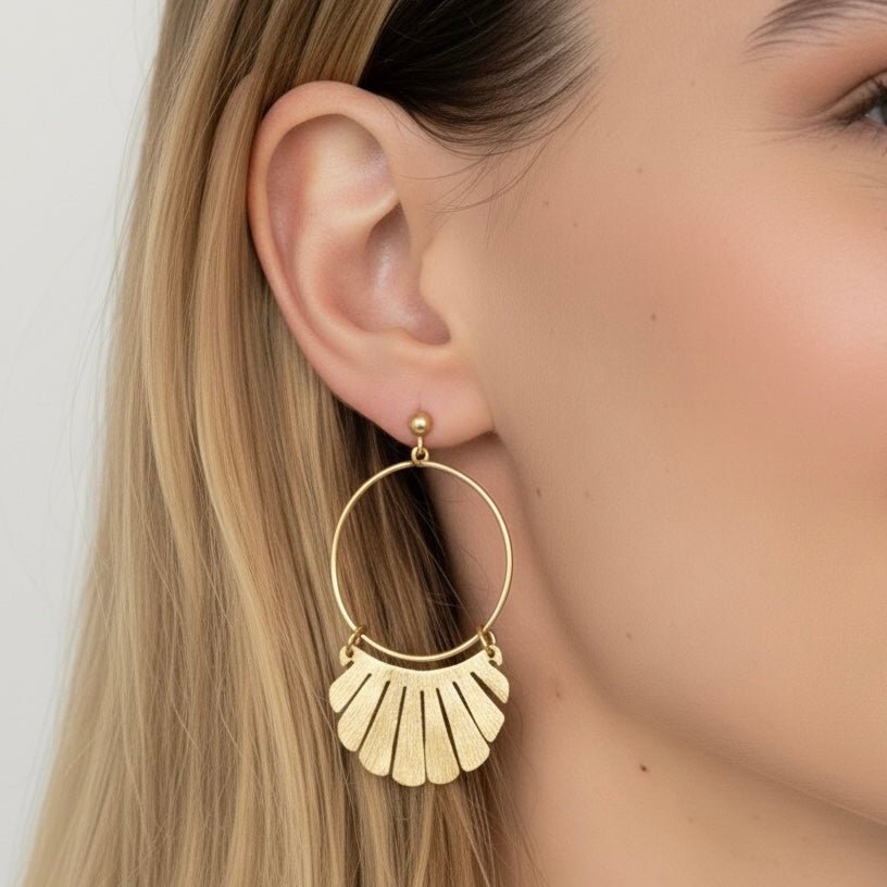 Nomad Spirit – Gold Statement Earrings