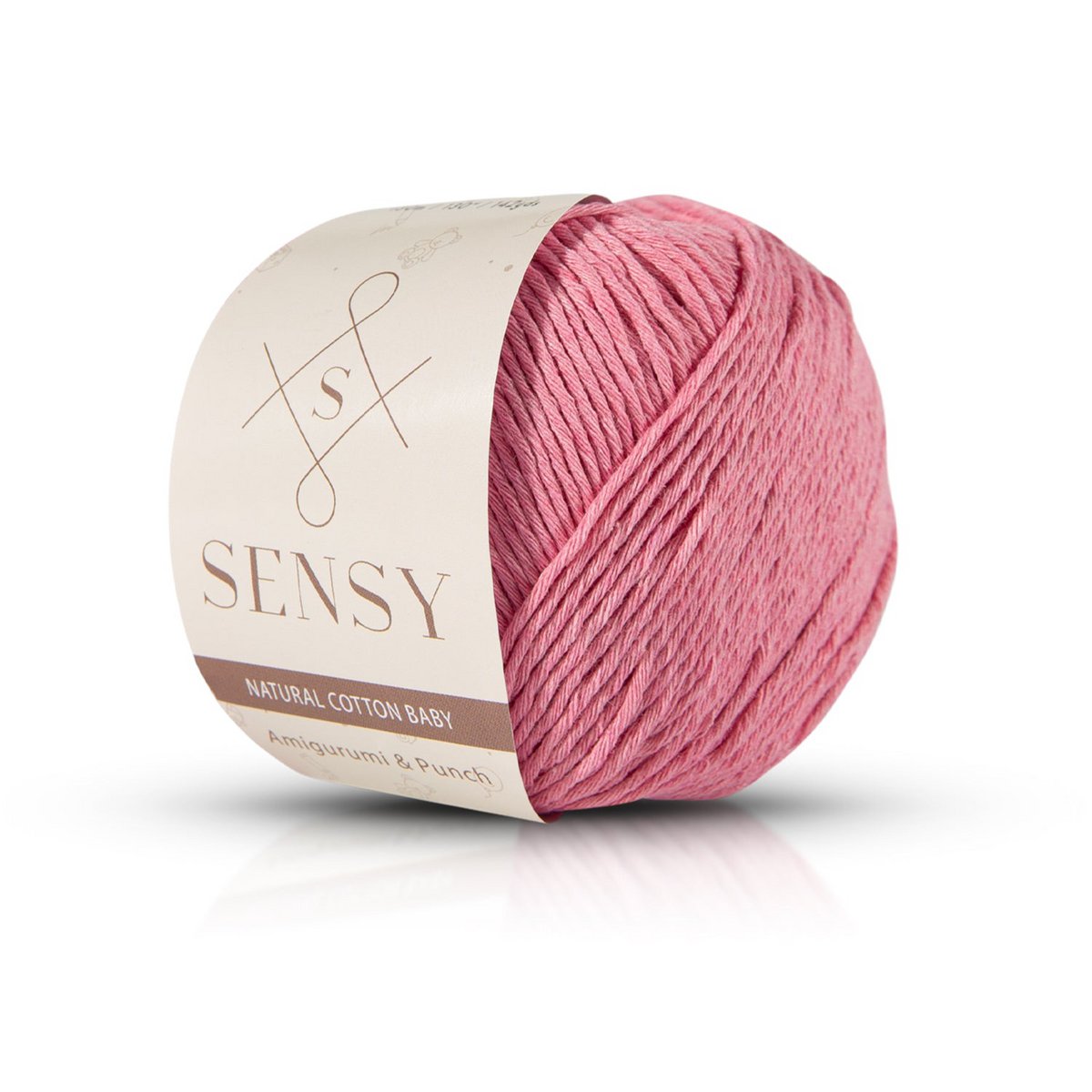 Sensy Premium Natural Baby Cotton 100% filato di cotone morbido per lavoro a maglia e uncinetto Amigurumi