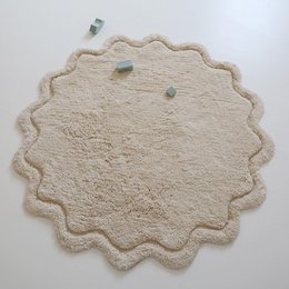 Waschbarer Kinderteppich aus Baumwolle SWEET APRIL ECRU