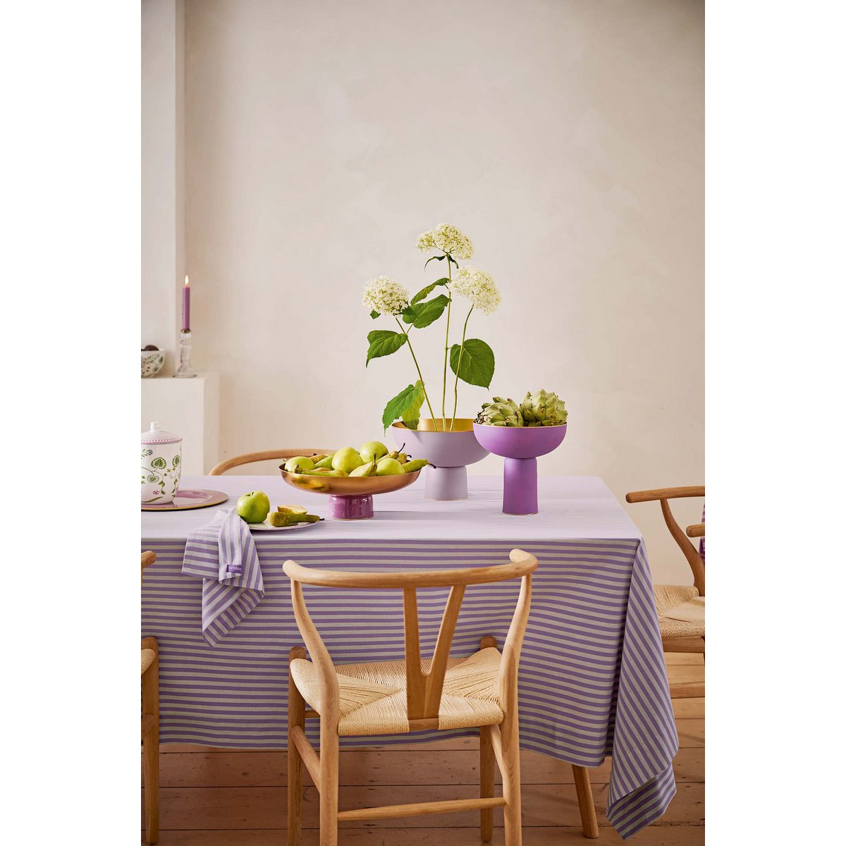 High Tray Metal Matt Lilac 23x24cm