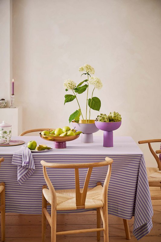 High Tray Metal Matt Lilac 23x24cm