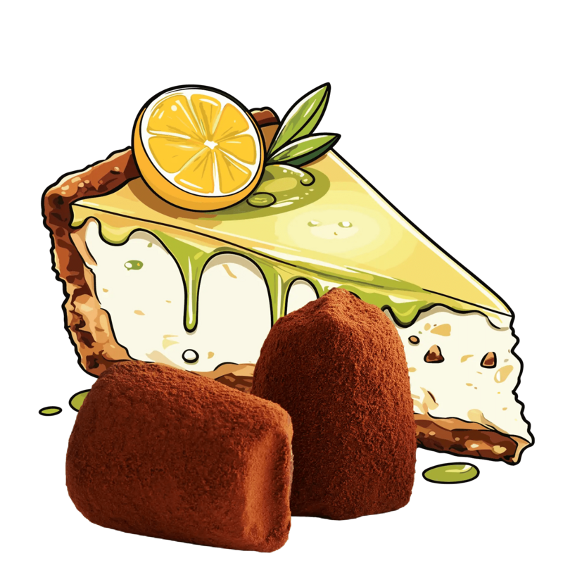 Truffes au chocolat à la tarte au citron - en vrac