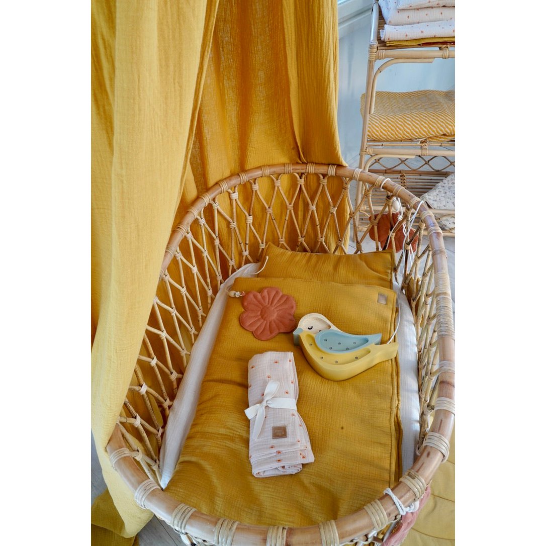 Manta muselina bebé "Ocre"