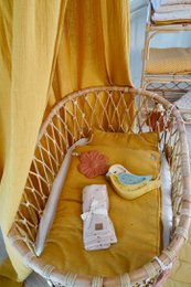 Manta muselina bebé "Ocre"