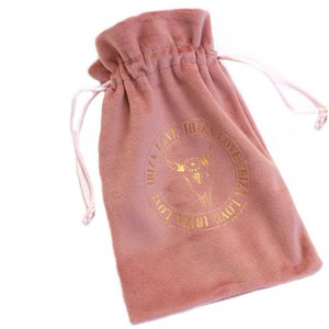 Gift bag velvet old rose