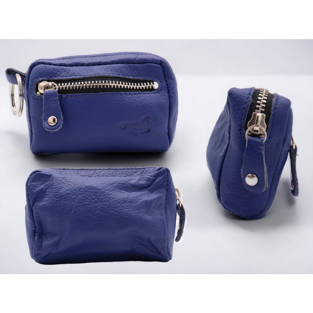 Leather Key Case - Iron Zipper - Key Bag Long