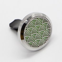 Clip’Arôme Diffusor fürs Auto – Zen Wave – Edelstahl mit Löscher – Dekoratives Aromatherapie-Accessoire – Geschenkidee
