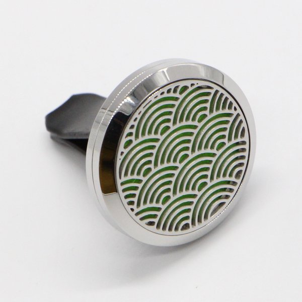 Clip’Arôme Diffusor fürs Auto – Zen Wave – Edelstahl mit Löscher – Dekoratives Aromatherapie-Accessoire – Geschenkidee