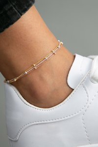 TRICOLOR ANKLE CHAIN