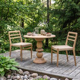 Verano Gartenstuhl aus Teakholz – Natur
