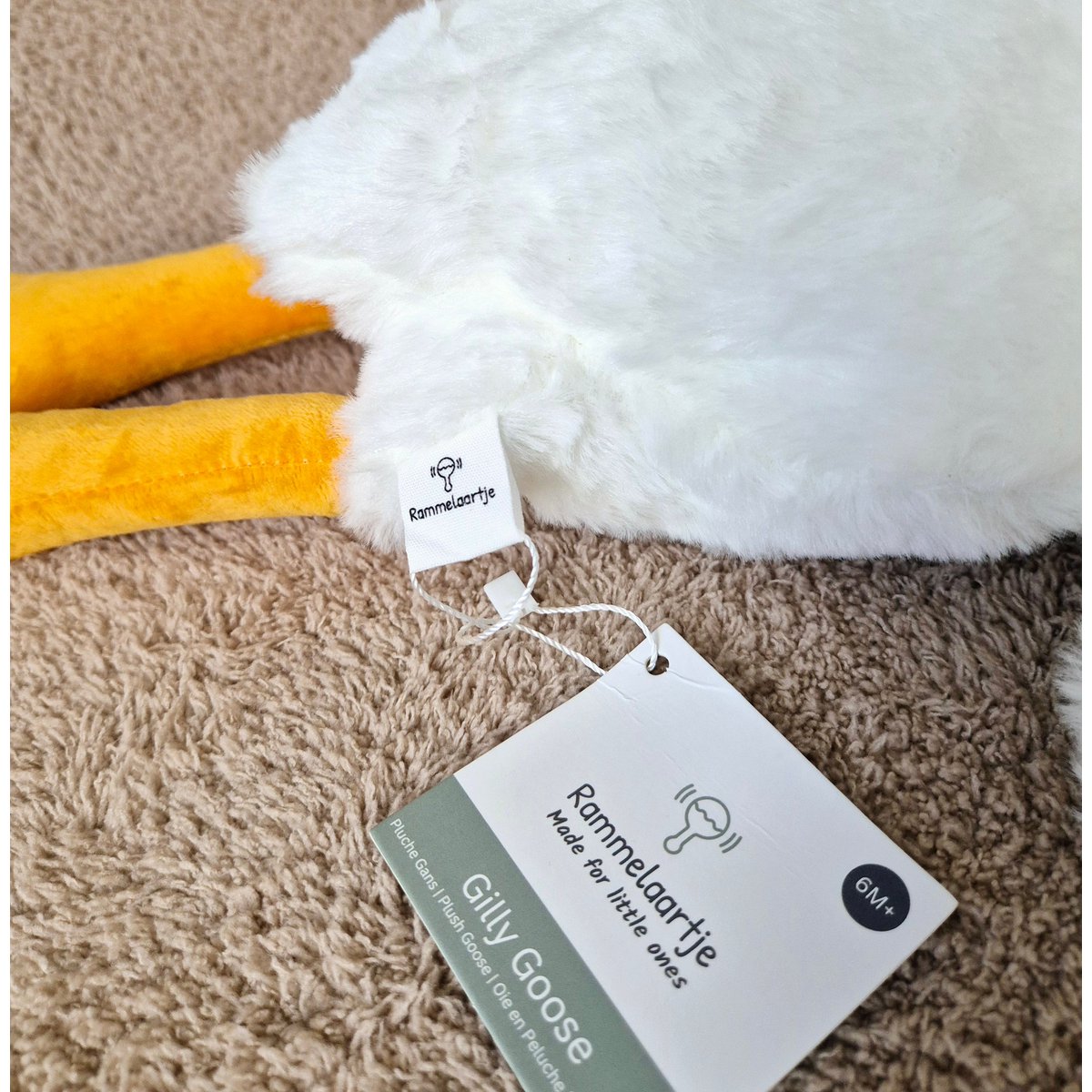 Gilly Goose Grote Knuffel – XXL Knuffelgans 90 cm | Zachte Babyknuffel
