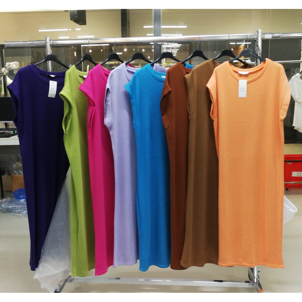Sporty dress in viscose