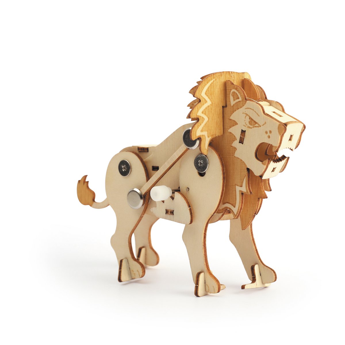 WOODEN MODEL 3D MECHANICAL LION