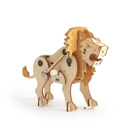 TRÆMODEL 3D MEKANISK LØVE