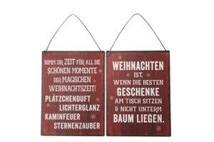 Schild Weihnachten z. Hg. 2 Mod.