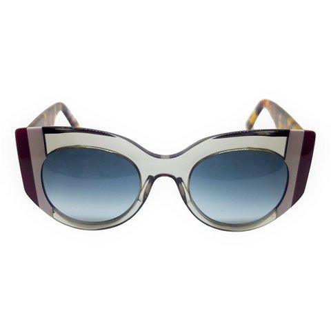 Gustavo Eyewear - G13 -Tr Grey - Graue und Burgunder Streifen