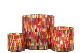 Bunte Wonderlight-Kerzen / Kerzenhalter