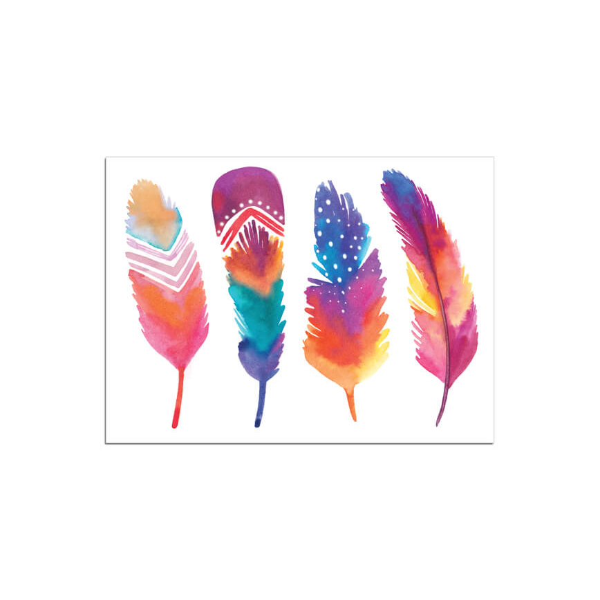 Tijdelijke tattoo: Mini Feathers