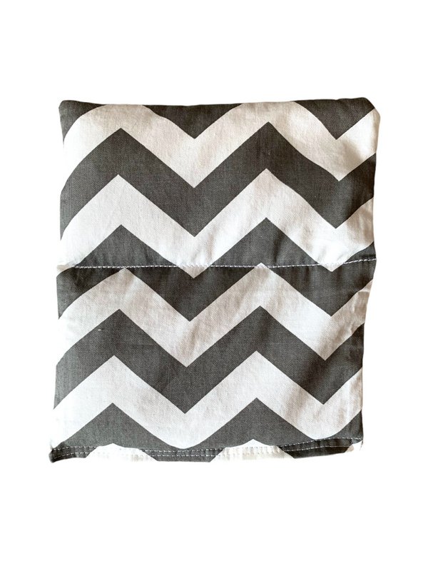 bolsa de granos de trigo baby "zigzag"