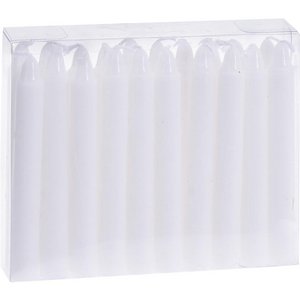 Christmas tree candles 20-piece 10.5cm white