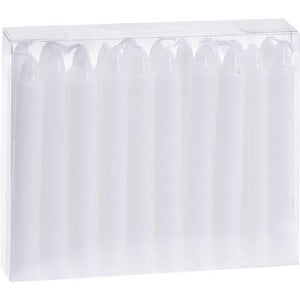 Christmas tree candles 20-piece 10.5cm white