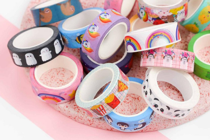 Cinta Washi Unicornio