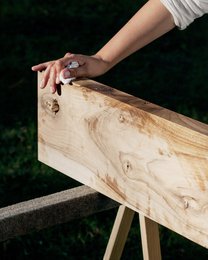 Tu Las™ Floating Wooden Wall Shelf - 94 x 22 x 4 cm - Handmade Oblong Bookshelf - Oak Wood