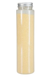 J-Line decoratie zand 600gram In Fles - steen - lichtgeel