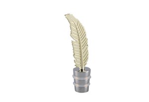 Golden feather bottle cap
