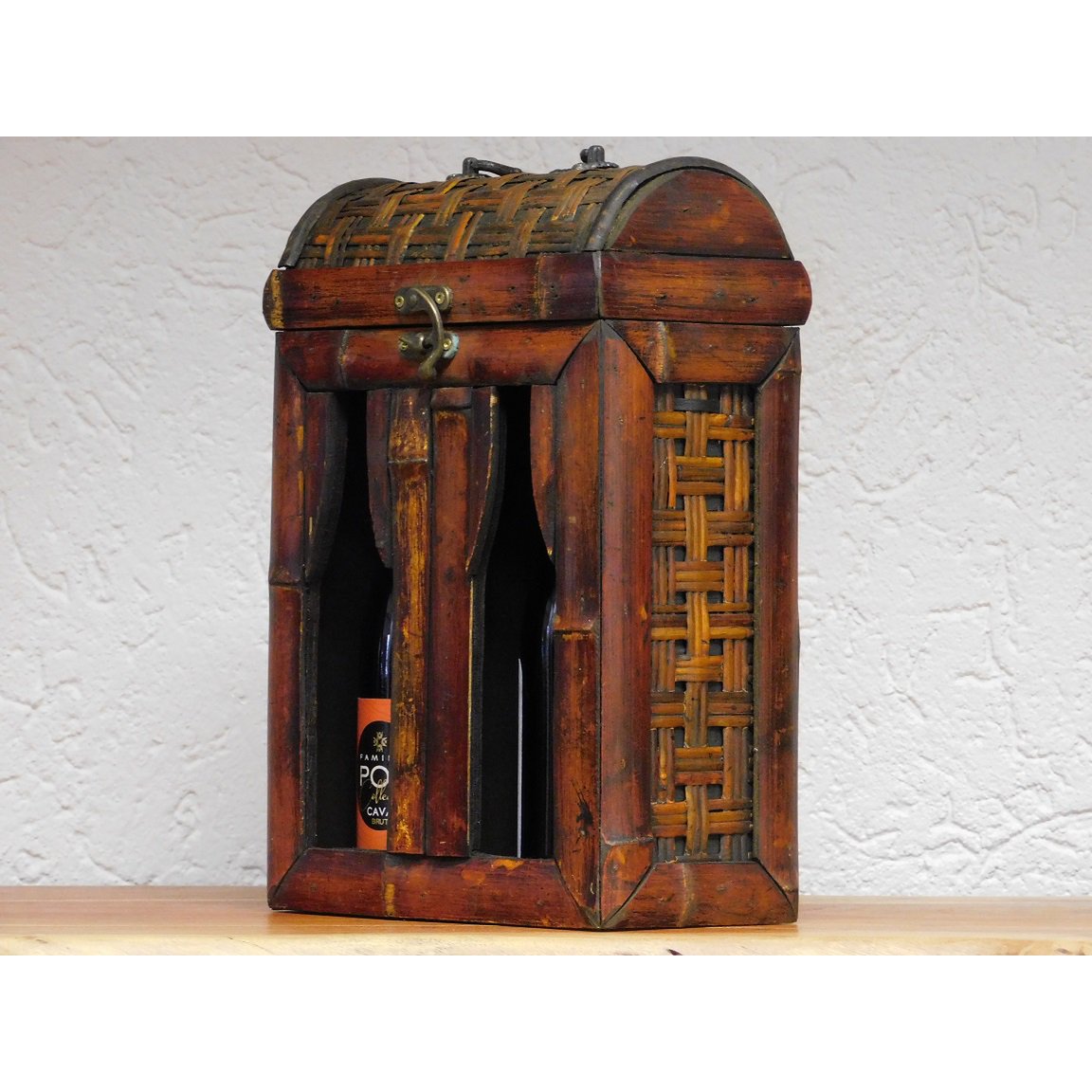 Coffret à Vin Vintage pour 2 Bouteilles - Bois - Classique