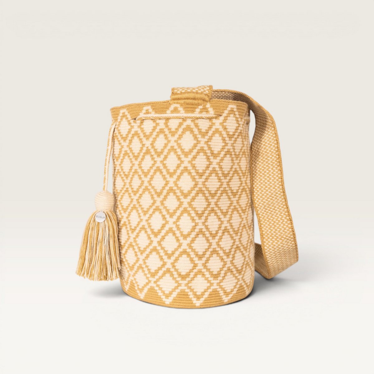 Geometrisk crossbody L | Karamel