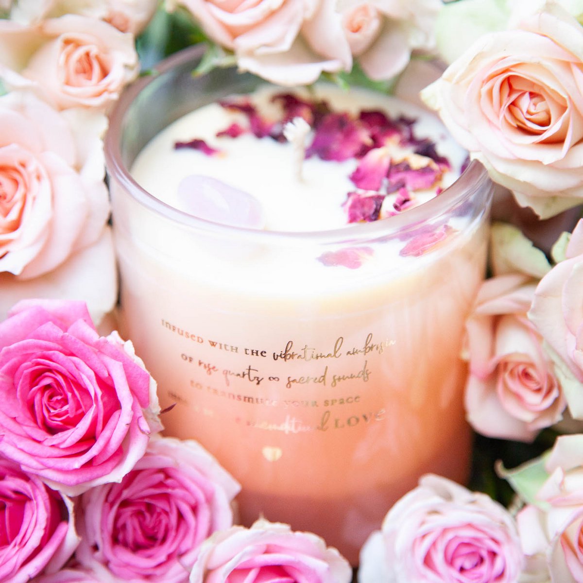 AWEN ROSE LOVE CANDLE FOR EMOTIONAL SAFETY - ROSE VANILLA