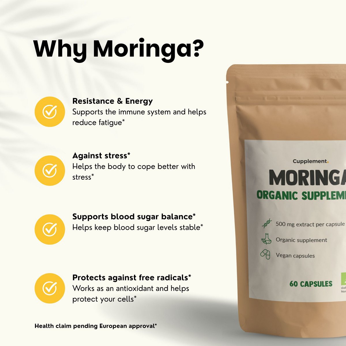 Kapsułki Moringa - 180 kapsułek Valuepack