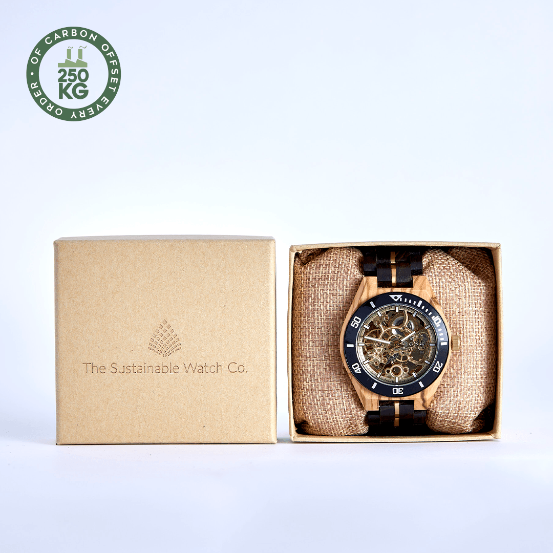 Wooden Mechanical Watch, Modern Wrist Watch, Analog Watch For Men, Eco Friendly Watch, Accessories And Watches, Holiday Gifts ~ The Rosewood