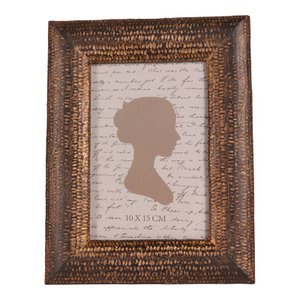 Fotolijst 10x15 cm - bruin - hars