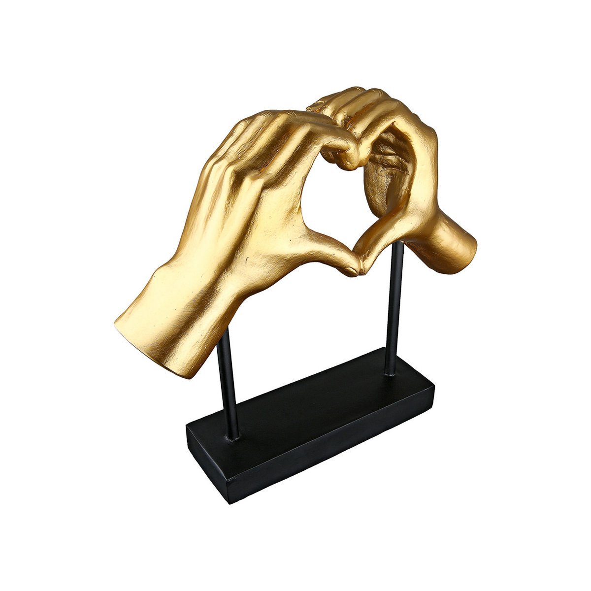 Sculptuur Hart Amour goud H.26,5 cm