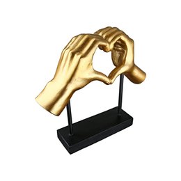 Skulptur Hjerte Amour guld H.26,5 cm