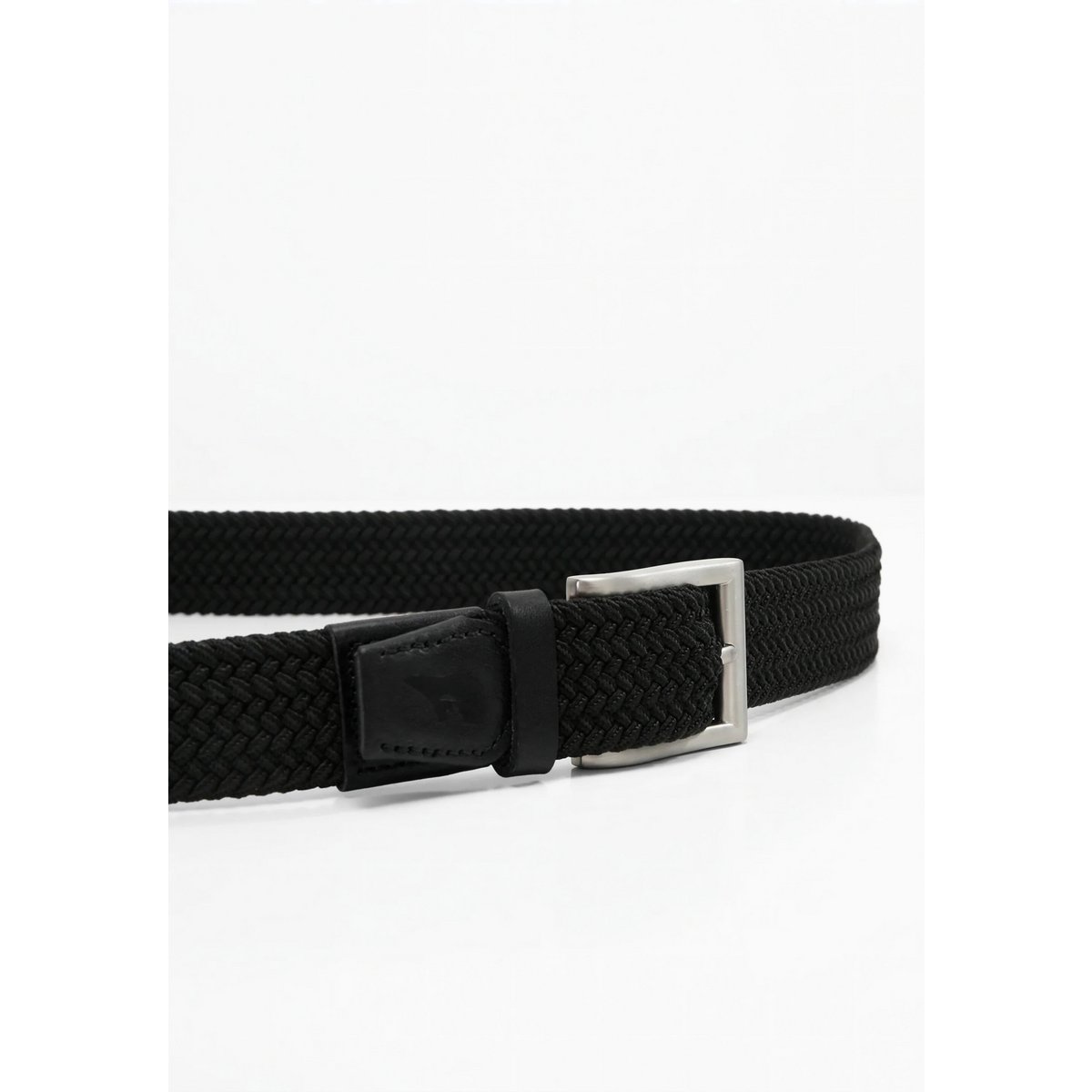Recycled Elastic Woven Belt Virgil Black