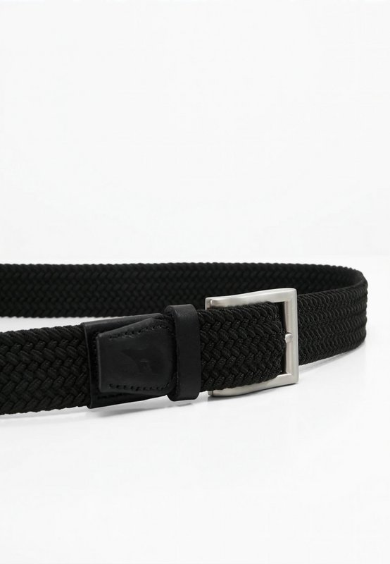 Recycled Elastic Woven Belt Virgil Black
