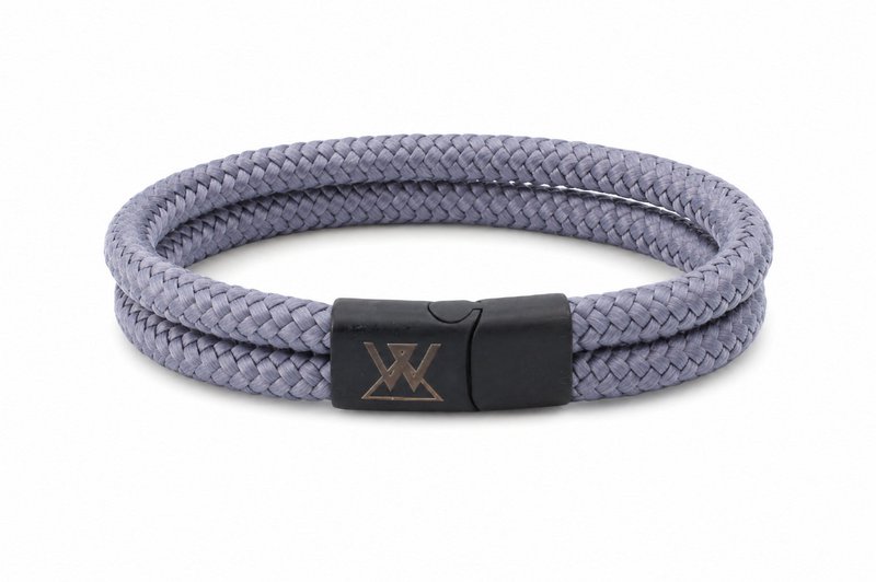 Touw armband 12mm - Caesar collectie | Editie zwart