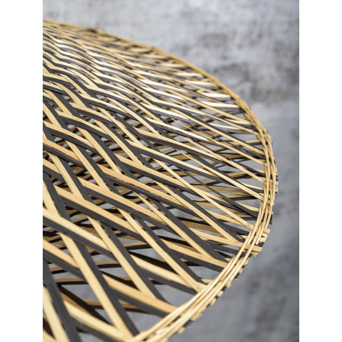 Lámpara de mano Bali 44cm zw./nat., S