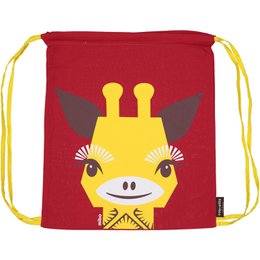 Children's activity bag, organic cotton, giraffe