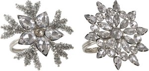 SERVIETTENRINGE KRISTALL 2 TEILIGES SET (HOFF1175)