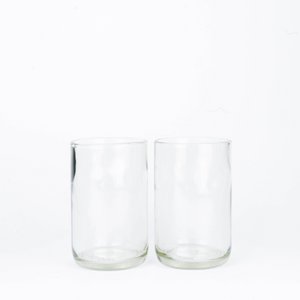 CARRY GLASS 400 ml Trinkglas 2er Set - UPCYCLING