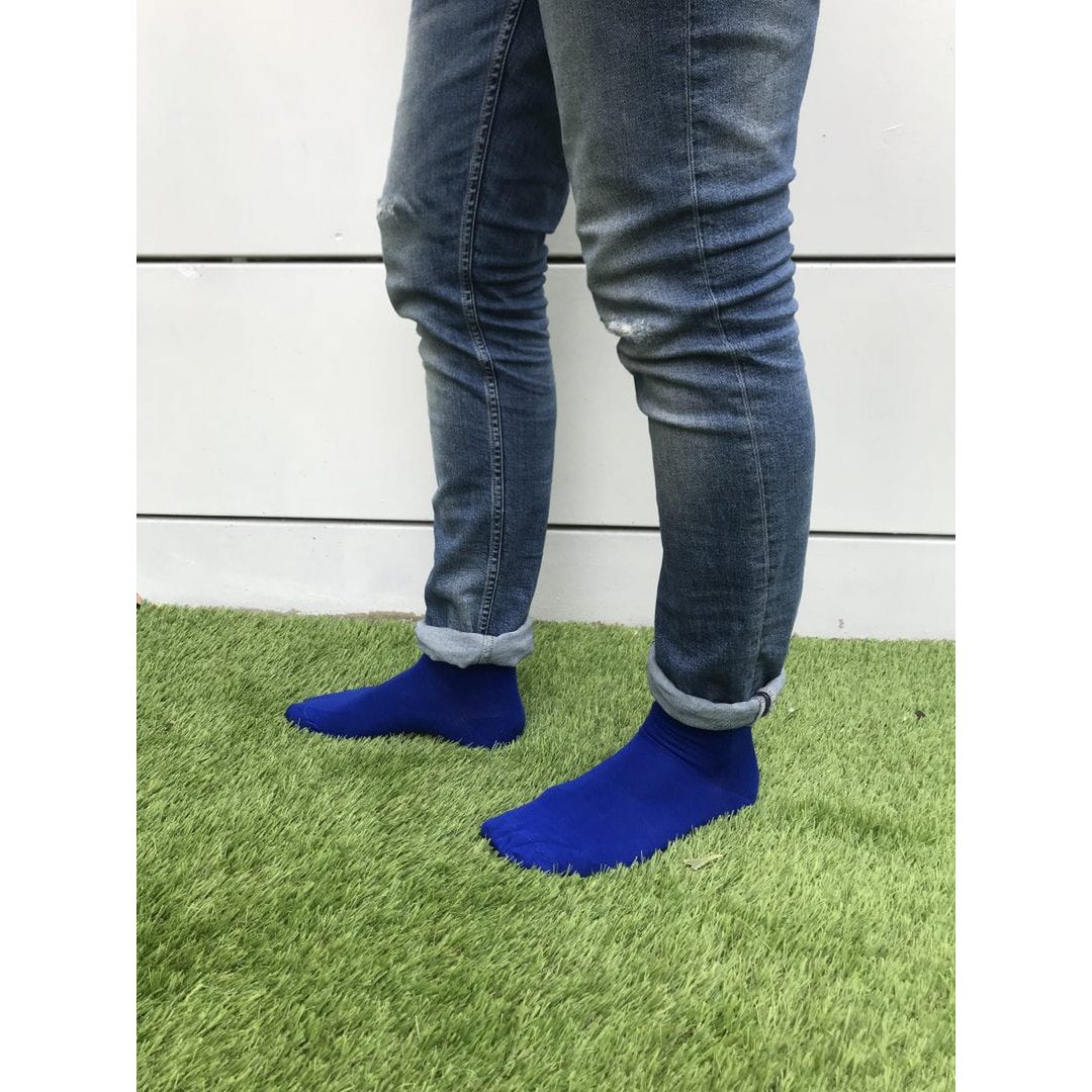 Bambocks Bamboe sokken 4 paar Kobaltblauw