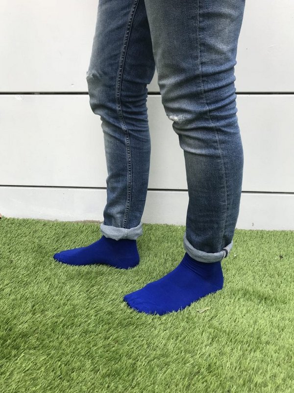Bambocks Bamboo socks 4 pair Cobalt blue
