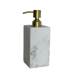 Soap dispenser marble - white/gold